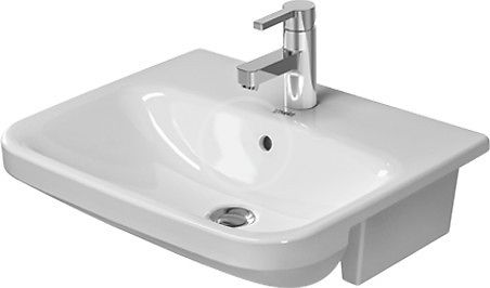 Duravit DuraStyle - Umývadlo nábytkové 55x46 cm, s 1 otvorom na batériu, biela