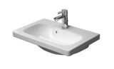 Duravit DuraStyle - Umývadlo nábytkové Compact, 64x40 cm, s 1 otvorom na batériu, alpská biela