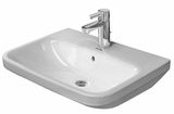 Duravit DuraStyle - Umývadlo, 55x44 cm, s prepadom, s otvorom na batériu, WonderGliss, biela