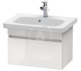 Duravit DuraStyle - Umývadlová skrinka 40x58x37 cm, 1 zásuvka, lesklá biela