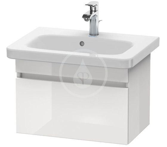 Duravit DuraStyle - Umývadlová skrinka 40x58x37 cm, 1 zásuvka, lesklá biela