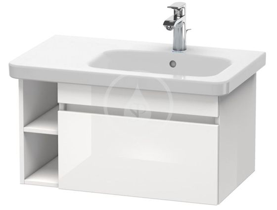 Duravit DuraStyle - Umývadlová skrinka 40x73x45 cm, 1 zásuvka, lesklá biela