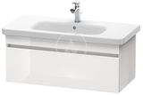 Duravit DuraStyle - Umývadlová skrinka 40x93x45 cm, 1 zásuvka, lesklá biela