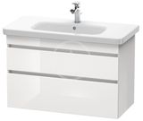 Duravit DuraStyle - Umývadlová skrinka 61x93x45 cm, 2 zásuvky, lesklá biela