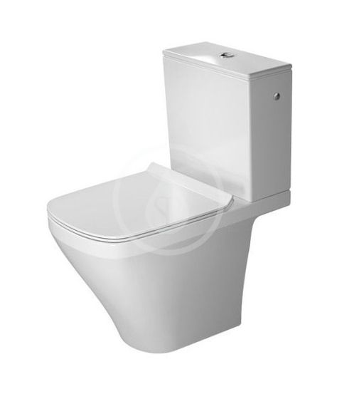 Duravit DuraStyle - WC kombi misa, zadný odpad, biela