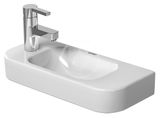 Duravit Happy D.2 - Umývadielko, 50x22 cm, bez prepadu, s otvorom na batériu vľavo, biela