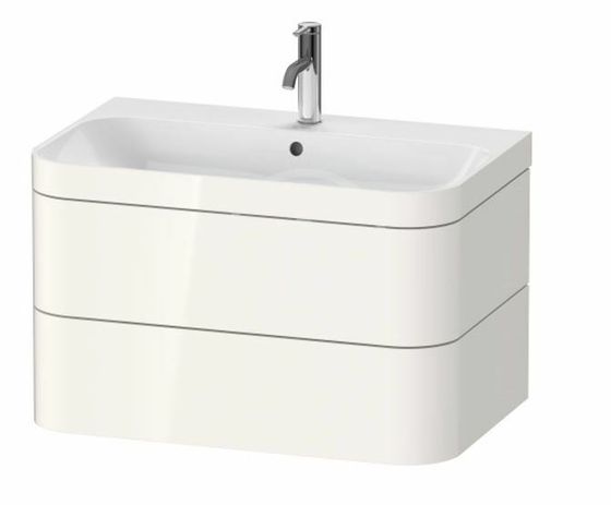 Duravit Happy D.2 Plus - Skrinka s umývadlom, 48x78x49 cm, 2 zásuvky, biela vysoký lesk