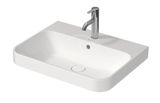 Duravit Happy D.2 Plus - Umývadlo na dosku, 60x46 cm, s prepadom, s otvorom na batériu, WonderGliss, biela