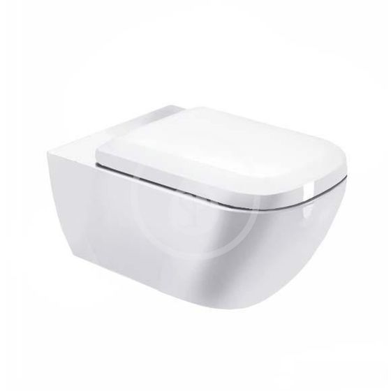 Duravit Happy D.2 - Závesné WC, DuraFix, biela