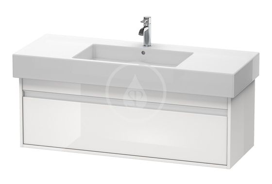 Duravit Ketho - Umývadlová skrinka 41x120x46 cm, 1 zásuvka, lesklá biela