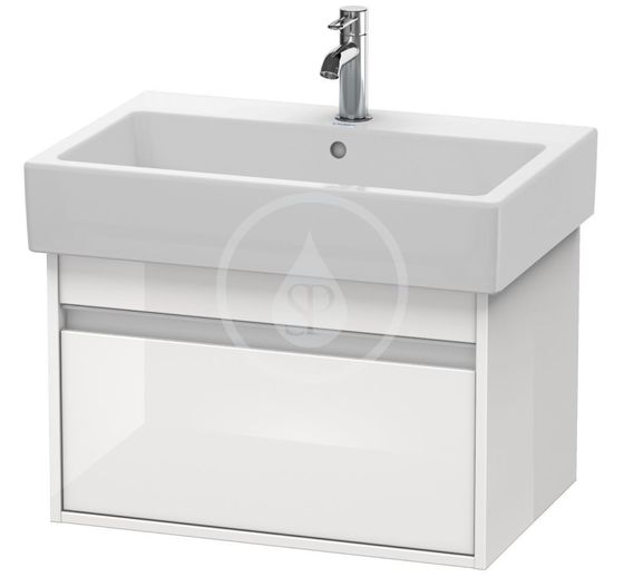 Duravit Ketho - Umývadlová skrinka 41x65x44 cm, 1 zásuvka, lesklá biela