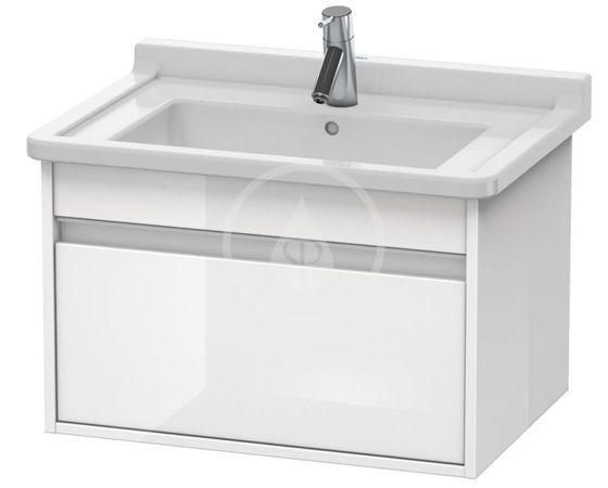 Duravit Ketho - Umývadlová skrinka 41x65x46 cm, 1 zásuvka, lesklá biela