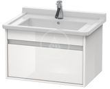 Duravit Ketho - Umývadlová skrinka 41x80x46 cm, 1 zásuvka, lesklá biela