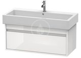 Duravit Ketho - Umývadlová skrinka 41x95x44 cm, 1 zásuvka, lesklá biela