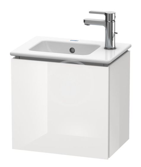 Duravit L-Cube - Umývadlová skrinka 40x42x29 cm, ľavá, 1 dvierka, lesklá biela