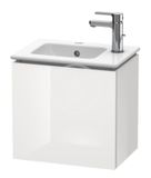 Duravit L-Cube - Umývadlová skrinka 40x42x29 cm, pravá, 1 dvierka, lesklá biela