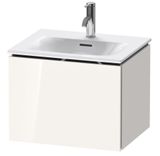 Duravit L-Cube - Umývadlová skrinka 40x52x42 cm, 1 zásuvka, lesklá biela