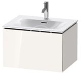 Duravit L-Cube - Umývadlová skrinka 40x62x48 cm, 1 zásuvka, lesklá biela