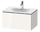 Duravit L-Cube - Umývadlová skrinka 40x72x48 cm, 1 zásuvka, lesklá biela