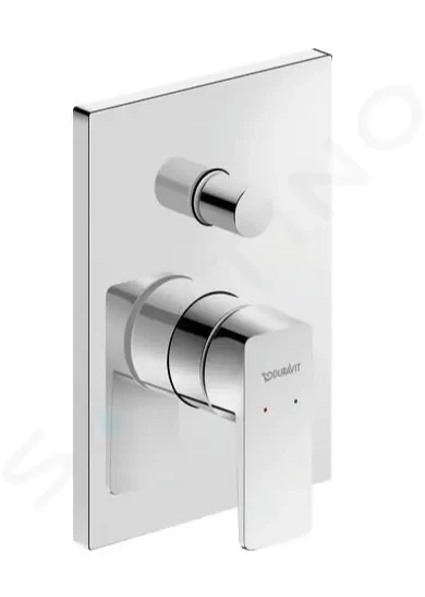 Duravit Manhattan - Batéria pod omietku, na 2 spotrebiče, s telesom, chróm