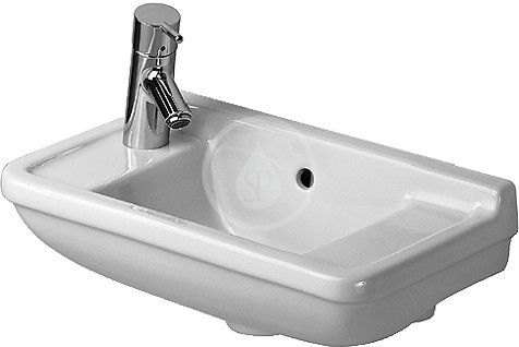 Duravit Starck 3 - Umývadielko 50x26 cm, bez otvoru na batériu, s WonderGliss, biela