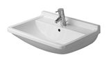 Duravit Starck 3 - Umývadlo, 55x43 cm, s prepadom, s otvorom na batériu, biela