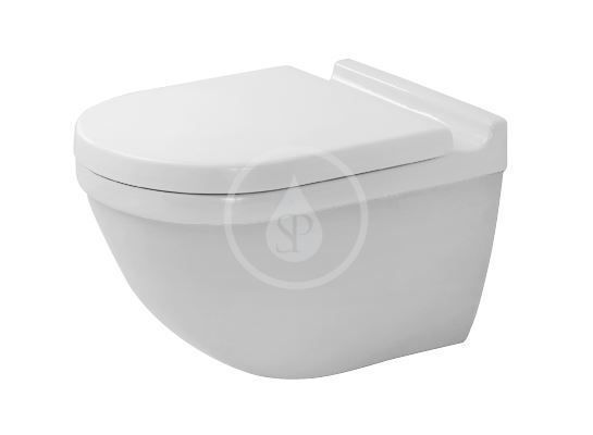 Duravit Starck 3 - Závesné WC, Rimless, WonderGliss, biela