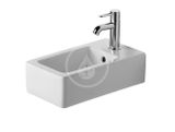 Duravit Vero - Umývadielko 45x25 cm, s 1 otvorom na batériu, s WonderGliss, biela