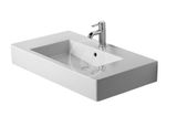 Duravit Vero - Umývadlo, 85x49 cm, s prepadom, s otvorom na batériu, WonderGliss, biela