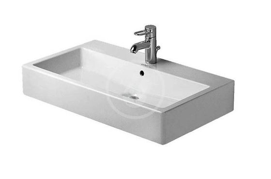 Duravit Vero - Umývadlo, 70x47 cm, s prepadom, s otvorom na batériu, biela