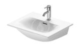 Duravit Viu - Umývadlo, 53x43 cm, s prepadom, s otvorom na batériu, WonderGliss, biela