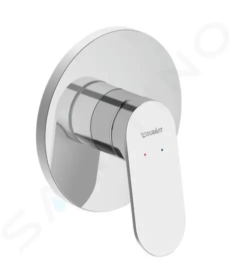 Duravit Wave - Sprchová batéria pod omietku, s telesom, chróm