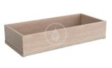 Geberit Acanto - Odkladací box 34x7 cm, dub