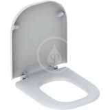 Geberit Selnova Comfort - Bezbariérové WC sedadlo Square, duroplast, biela