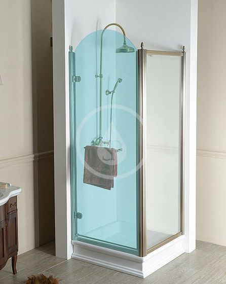 Gelco Antique - Sprchová stena 100 cm, Coated Glass, bronz/číre sklo