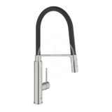 Grohe Concetto - Drezová batéria s flexibilným ramenom a prepínačom, supersteel