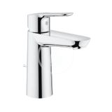 Grohe BauEdge - Páková umývadlová batéria s výpusťou, veľkosť M, chróm