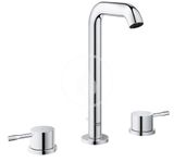 Grohe Essence - Trojotvorová umývadlová batéria L, chróm