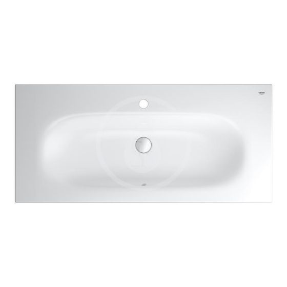 Grohe Essence - Umývadlo s prepadom 100x46 cm, PureGuard, alpská biela