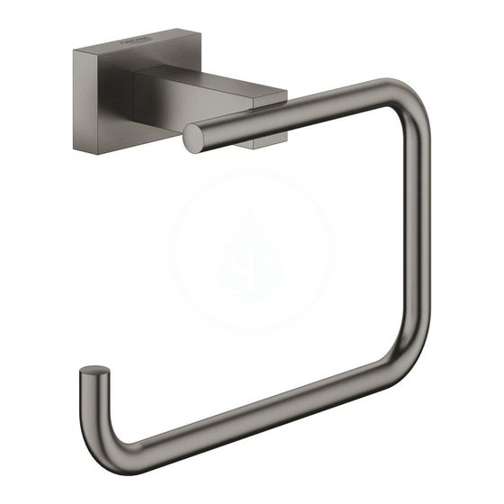 Grohe Essentials Cube - Držiak toaletného papiera, kefovaný Hard Graphite