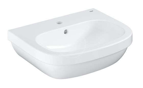 Grohe Euro Ceramic - Umývadlo s prepadom, 55x45 cm, alpská biela