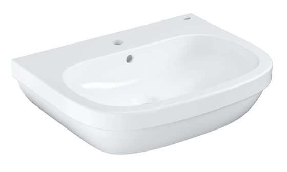 Grohe Euro Ceramic - Umývadlo s prepadom, 65x52 cm, alpská biela