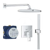 Grohe Eurocube - Sprchový set s batériou pod omietku, 25 cm, 1 prúd, chróm