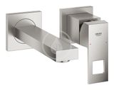 Grohe Eurocube - Umývadlová batéria pod omietku, 2-otvorová inštalácia, supersteel