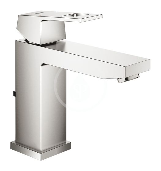 Grohe Eurocube - Umývadlová batéria s výpusťou, supersteel