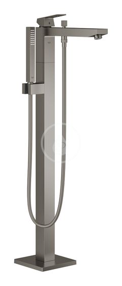 Grohe Eurocube - Vaňová batéria do podlahy, s príslušenstvom, kefovaný Hard Graphite