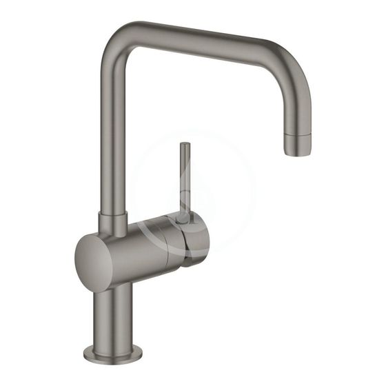 Grohe Minta - Drezová batéria, kefovaný Hard Graphite