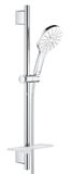 Grohe Rainshower SmartActive - Súprava sprchovej hlavice 130, 3 prúdy, tyče 60 cm a hadice, mesačná biela