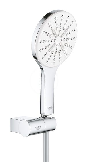 Grohe Rainshower SmartActive - Súprava sprchovej hlavice 130 9,5 l/min, 3 prúdy, držiaku a hadice, mesačná biela