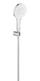 Grohe Rainshower SmartActive - Súprava sprchovej hlavice 130 9,5 l/min, 3 prúdy, držiaku a hadice, mesačná biela